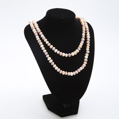 Yangtze Store 48" Freshwater Pearl Endless Necklace Mixed Color PN214