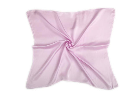 Yangtze Store Small Square Silk Satin Scarf Plain Light Pink Color XFJ302