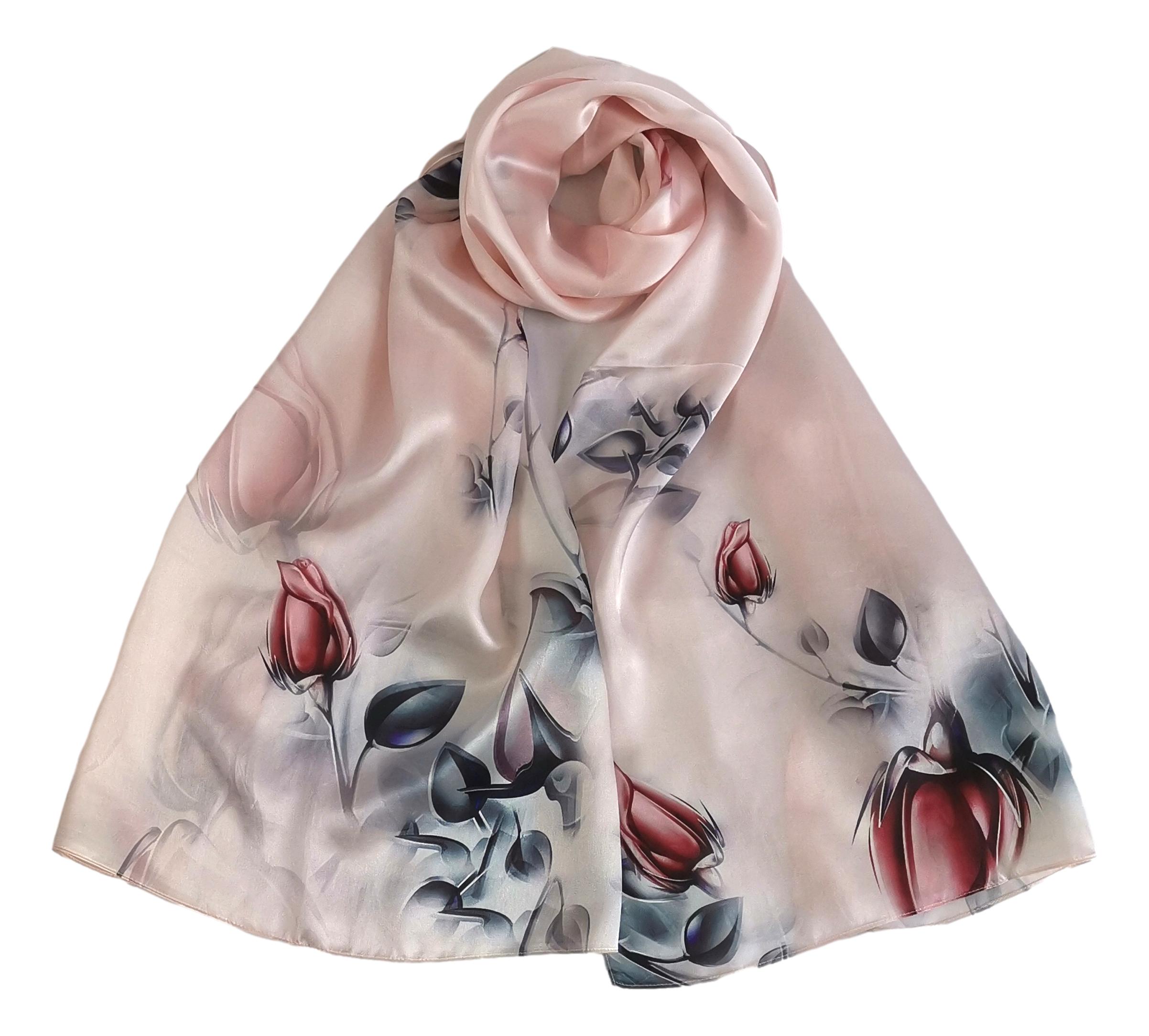 Baby Pink Silk Scarf