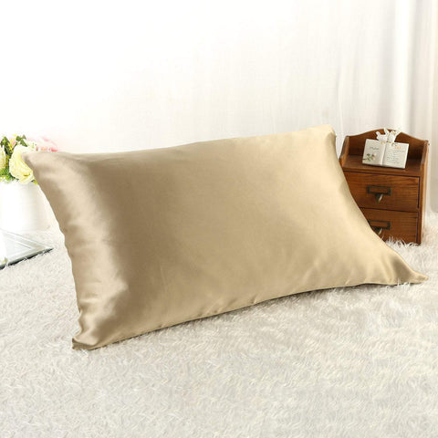 Yangtze Store 100% Silk Pillowcase Taupe Color PC08