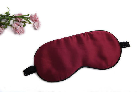 Yangtze Store 100% Silk Sleep Mask Burgundy  ES1003