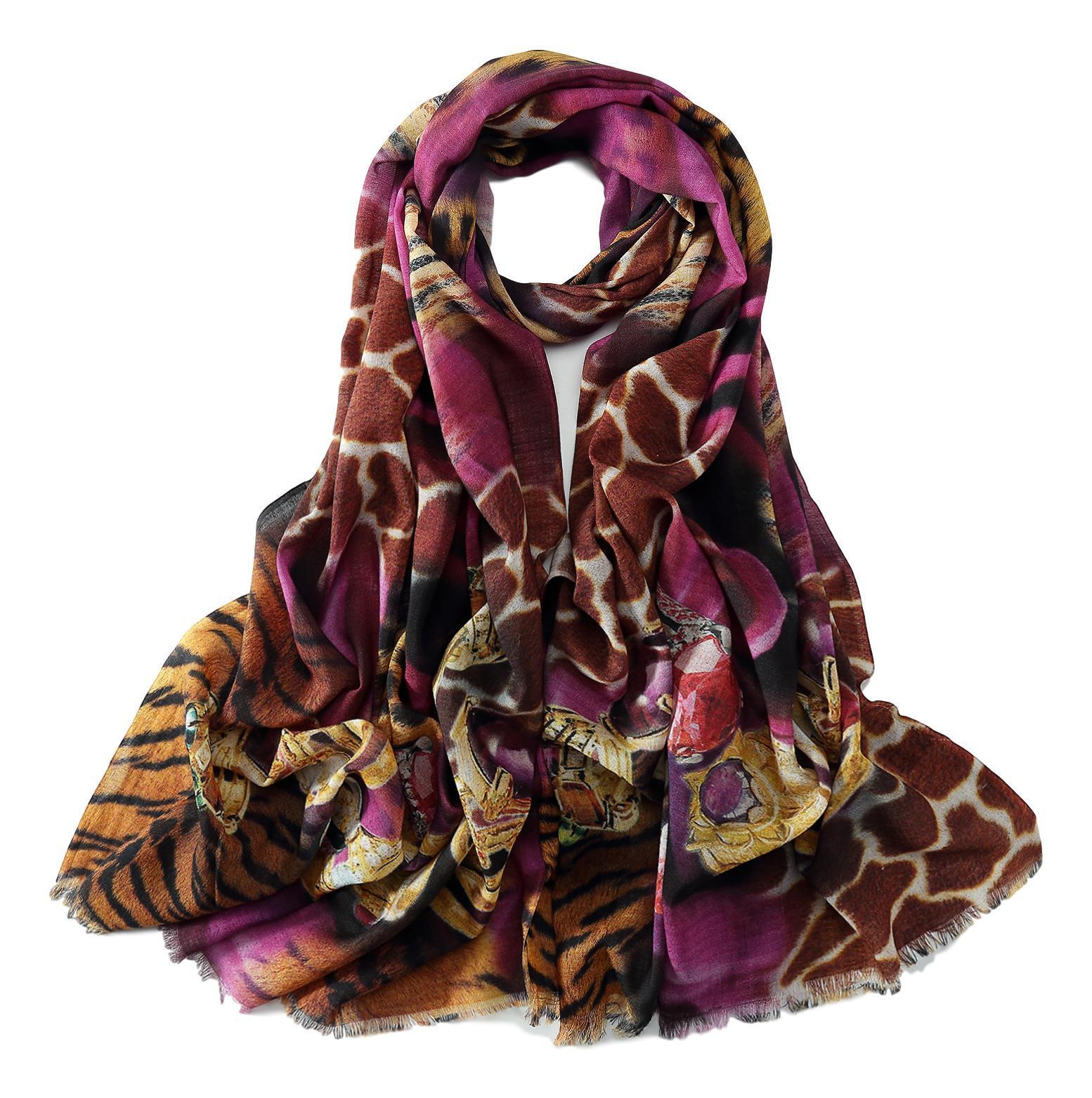 leopard print scarf