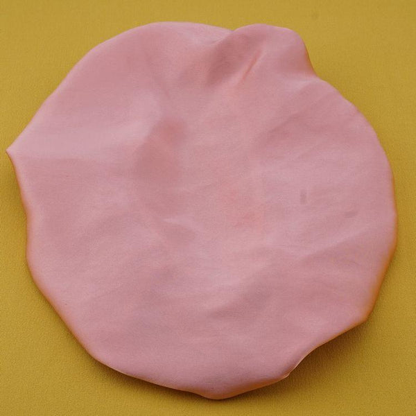 Yangtze Store 19 Momme Solid Pink Silk Sleep Cap