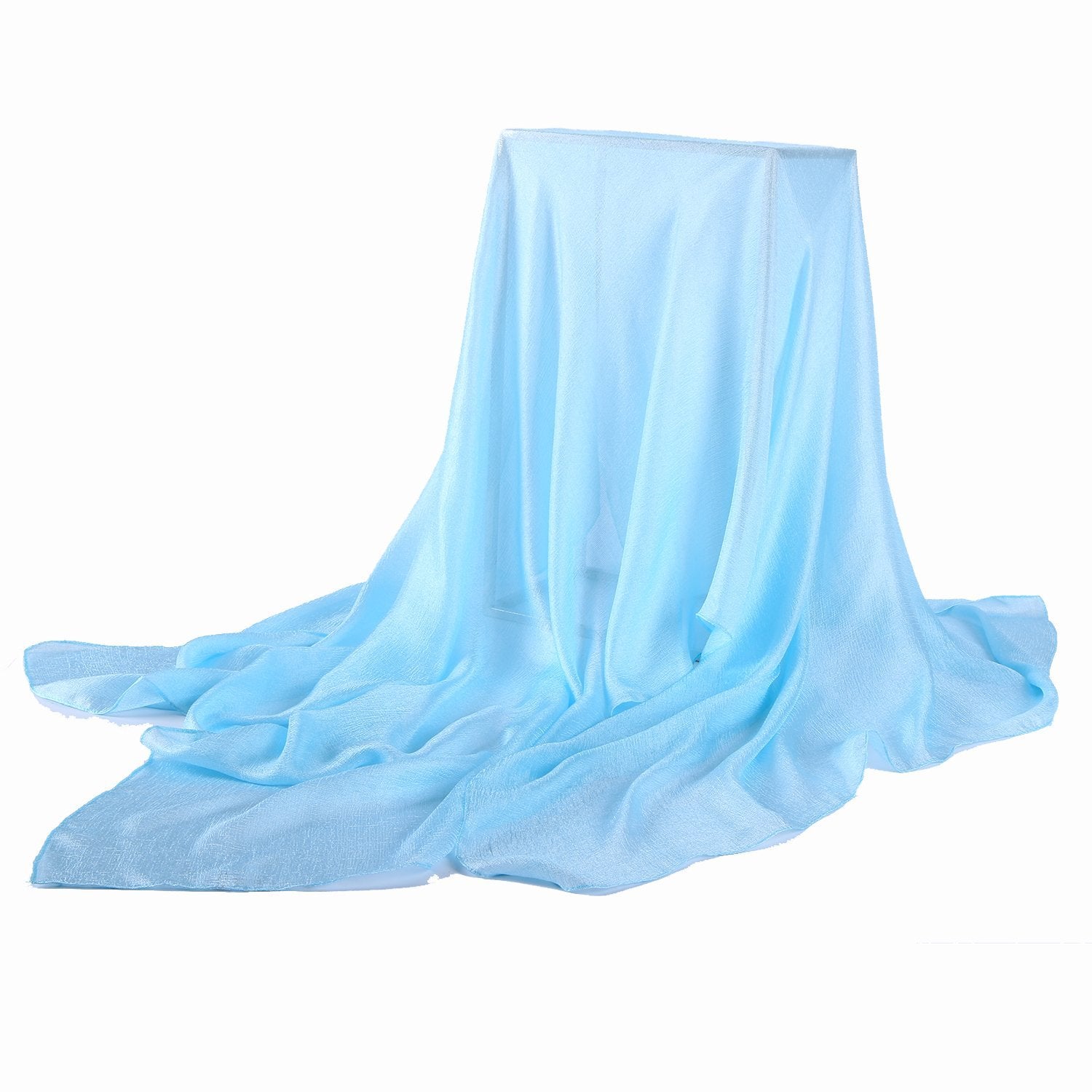 Extra Wide Flax Feel Scarf Solid Turquoise Color FLX006 – Yangtze Store