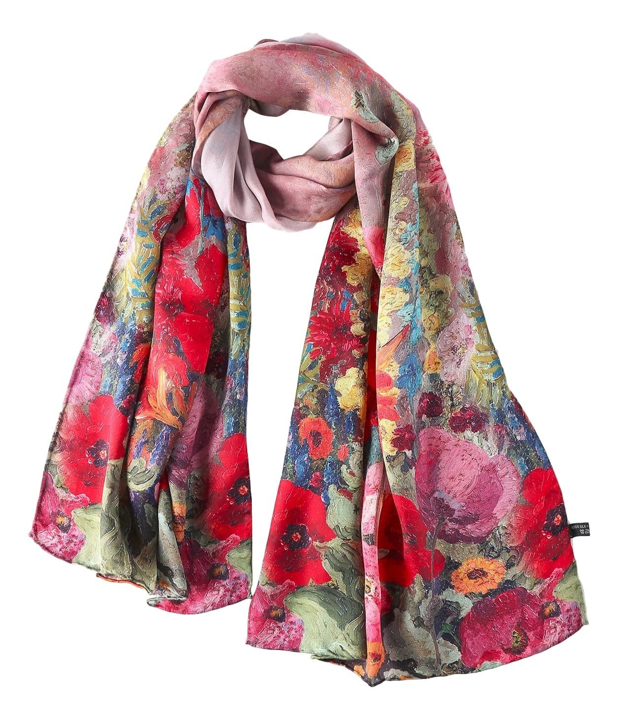 Gift Price scarf: La chic Parisienne red/blue luxury French 100% silk scarf/  black floral long chic tie scarf · PurpleFishBowl · Online Store Powered by  Storenvy