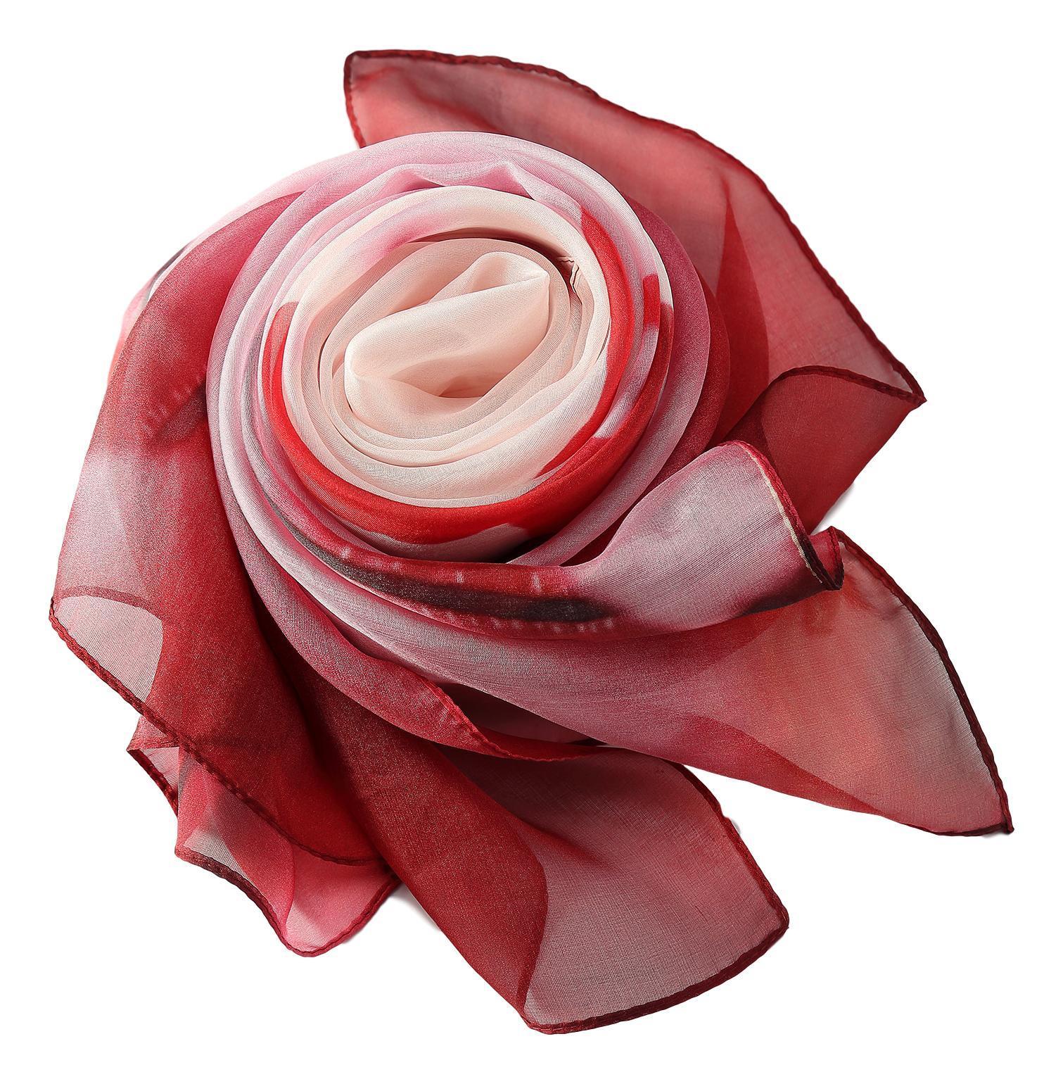 Renata Silk Chiffon Scarf, 23 Roses Designs, 23 Roses Designs