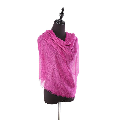 Yangtze Store Long Viscose Scarf Plain Pink Color COT207