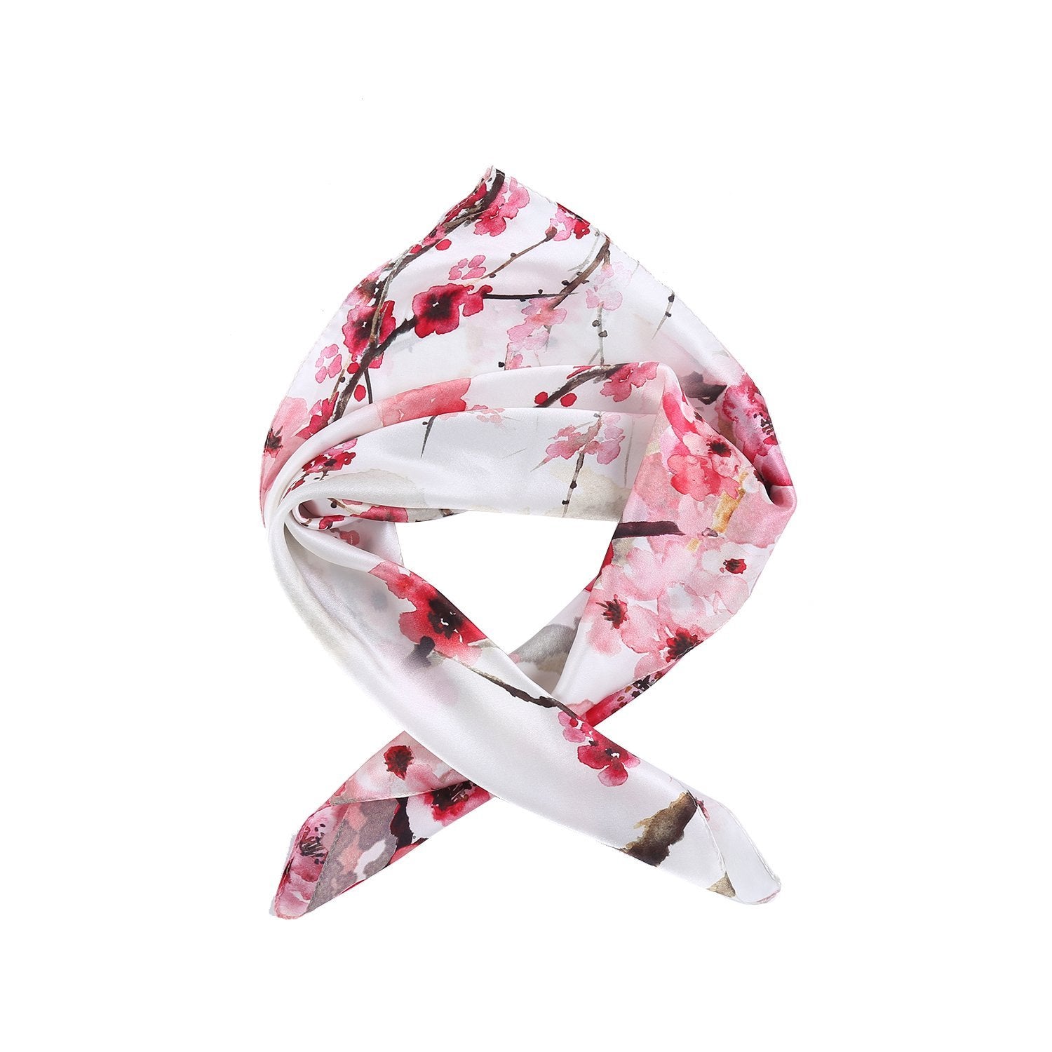  DSJSUG Mixed Silk Square Scarves,Women's Silk Scarf