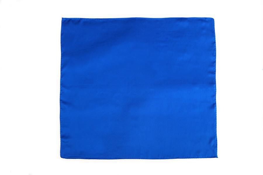 Small Square Silk Satin Scarf Plain Blue Color XFJ303 – Yangtze Store